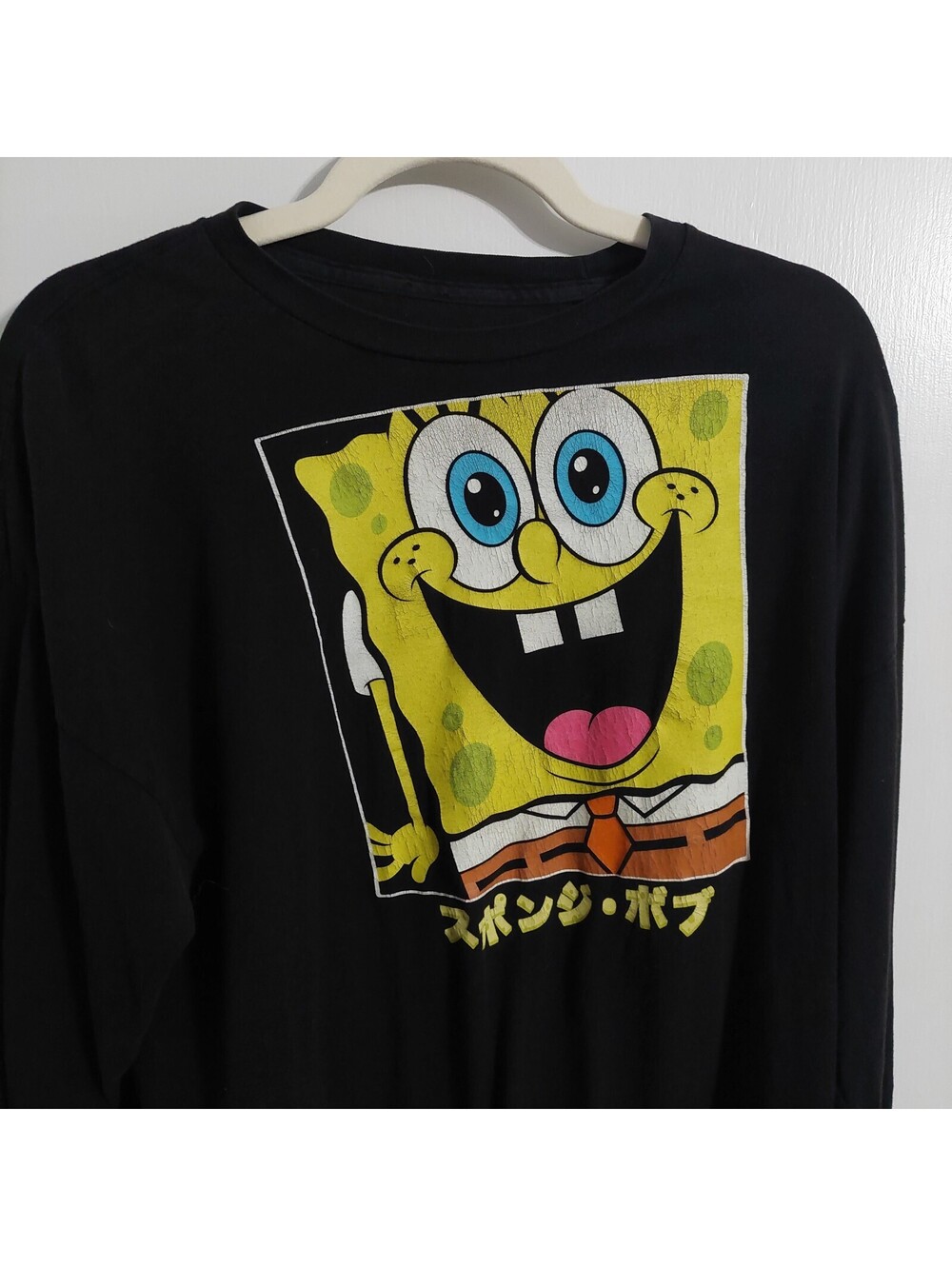 SpongeBob SquarePants Black Long Sleeve T-Shirt XL